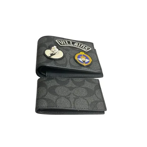 Coach Villians3 in 1 Wallet In Signature Canvas With Patches new